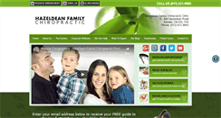 Desktop Screenshot of hazeldeanchiropractic.com